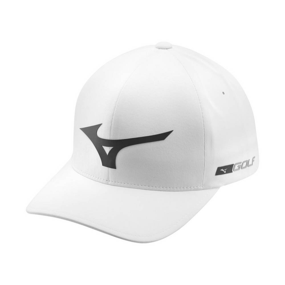 Panske Čiapky Mizuno Tour Delta Golf Biele/Siva Vypredaj XTUB61734